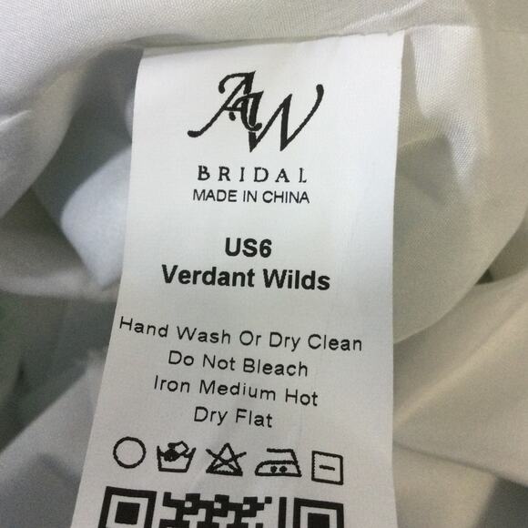 AW BRIDAL 6 S verdant wilds green floral Celia spring party maxi dress 0b5 - Picture 9 of 9